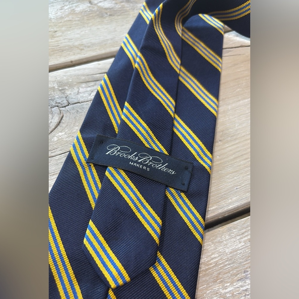 (2) Brooks Brothers Makers Silk Tie. Designer | Luxury | Striped. Men’s Sz- 58”L - Picture 5 of 10